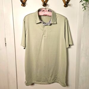 Maelreg Performance Polo Men's Green Polo Shirt Medium‎